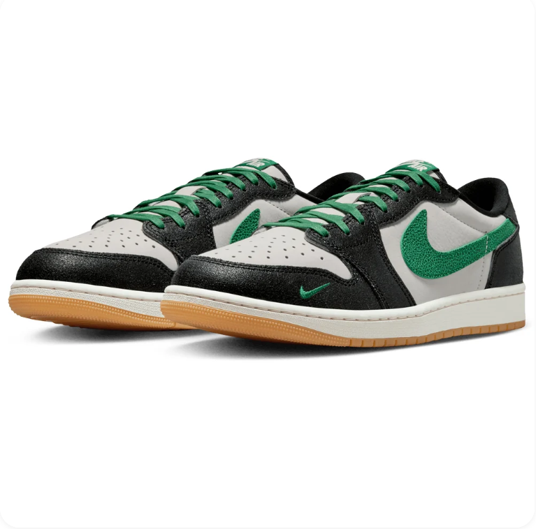 Air Jordan 1 Low OG Black/Celtics Green