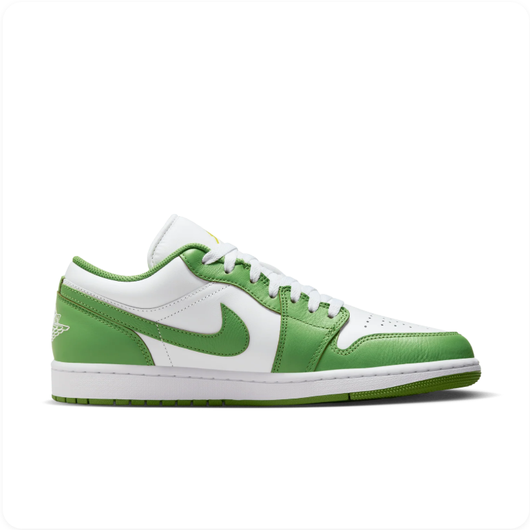 Air Jordan 1 Low White/Chlorophyll