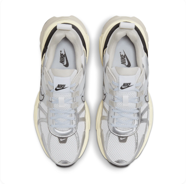 Nike V2K Run White/Metallic Silver
