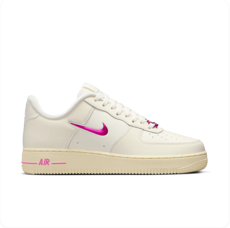 Nike Air Force 1 Low Coconut Milk/Fireberry