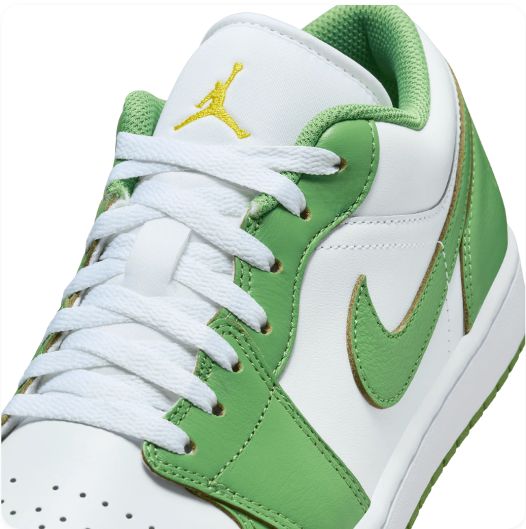 Air Jordan 1 Low White/Chlorophyll