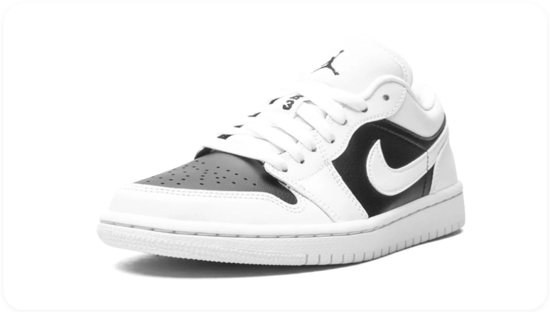 Air Jordan 1 Low White/Black/Light Smoke Grey