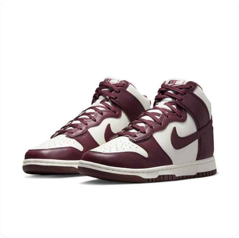 Nike Dunk High Sail/Dark Beetroot