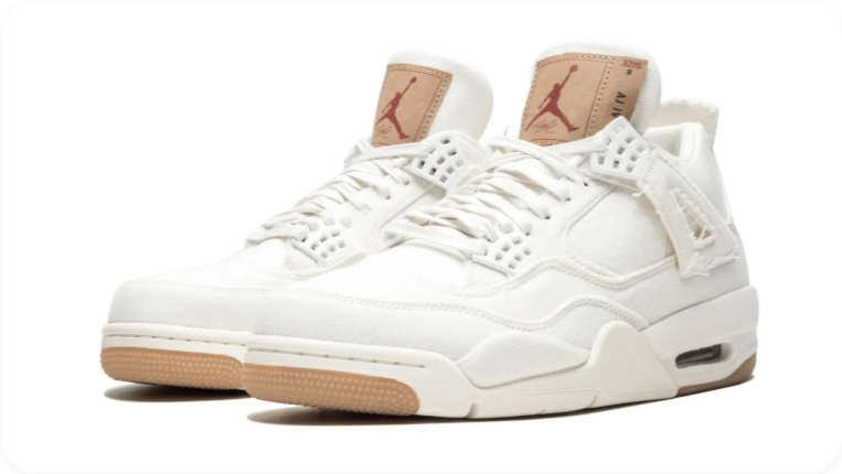 Levi's x Air Jordan 4 Retro White Denim
