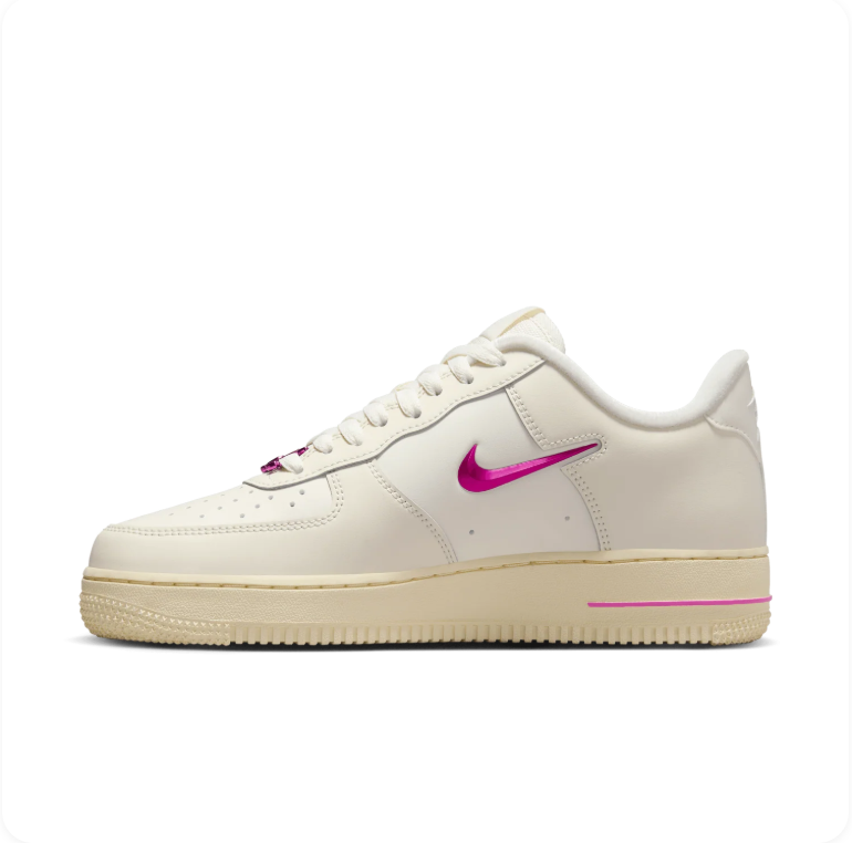 Nike Air Force 1 Low Coconut Milk/Fireberry