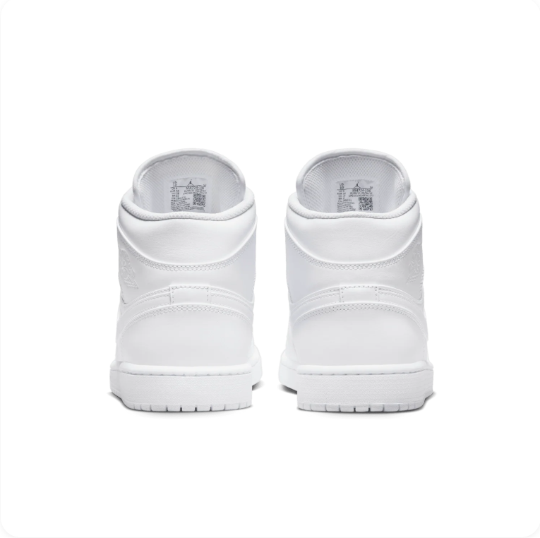 Nike Air Jordan 1 Mid Triple White