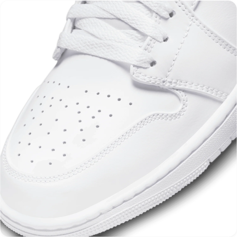 Nike Air Jordan 1 Mid Triple White