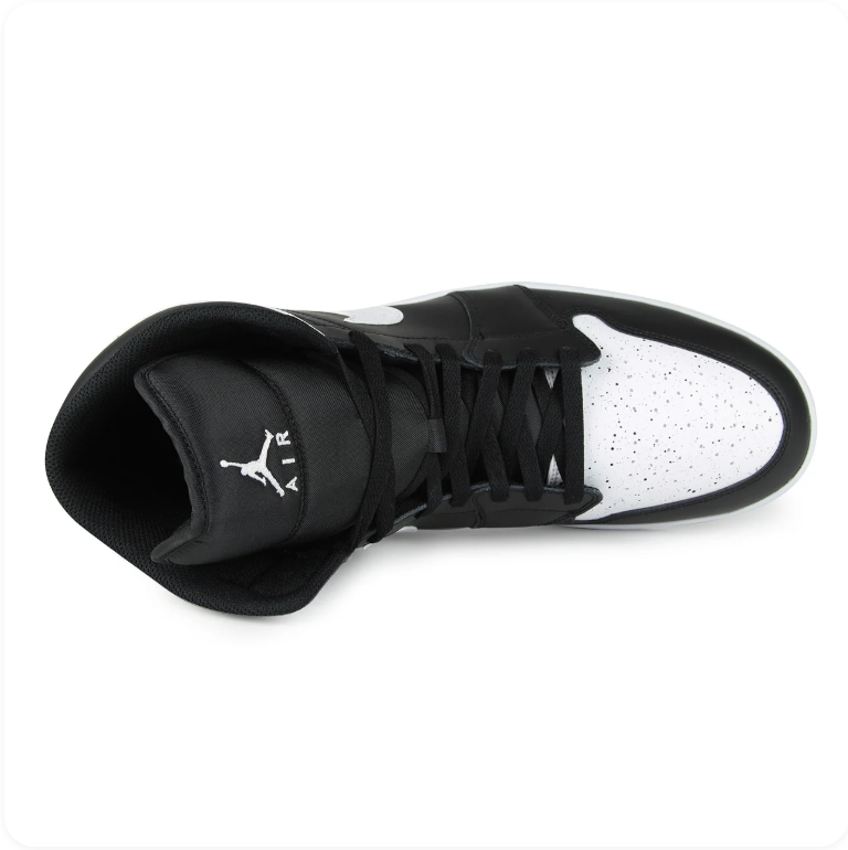 Air Jordan 1 Mid SE Black/White Speckle