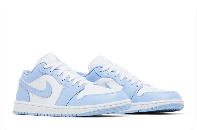 Air Jordan 1 Low White/Ice Blue