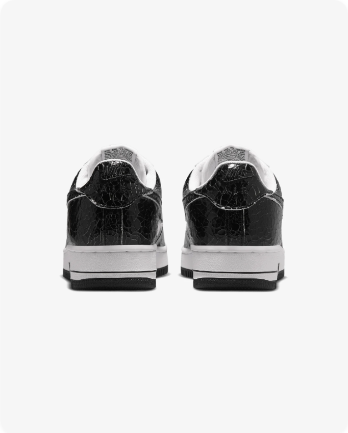 Nike Air Force 1 Low Black/White Croc Patent Leather