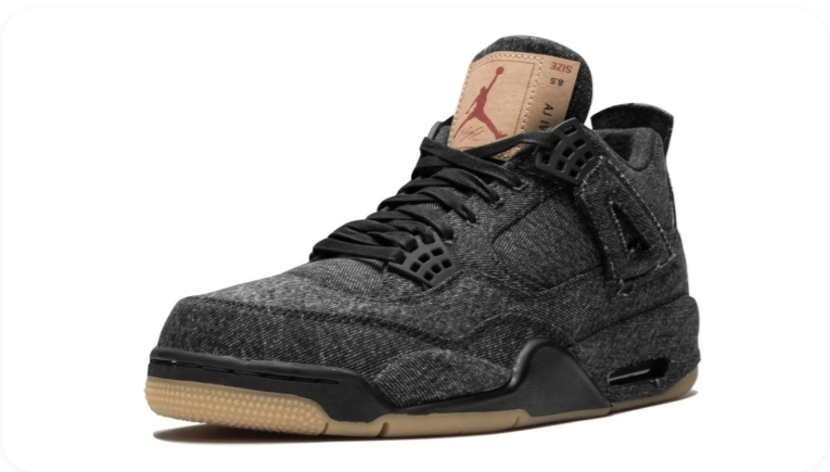 Levi's x Air Jordan 4 Retro Black Denim