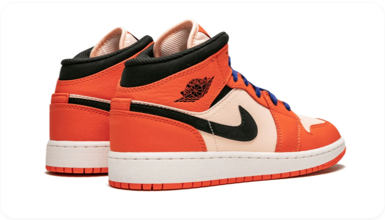 Air Jordan 1 Mid Team Orange/Royal Blue