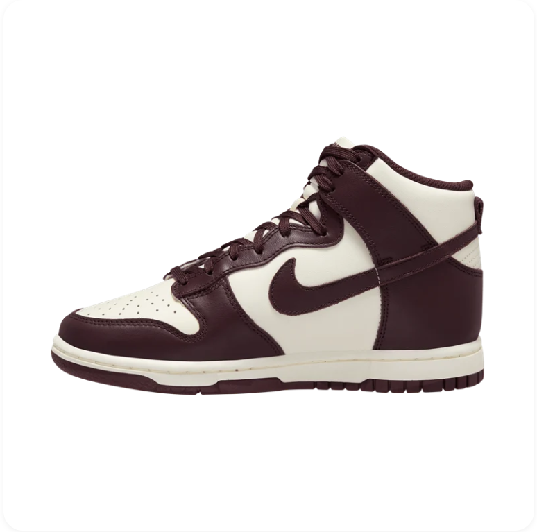 Nike Dunk High Sail/Dark Beetroot