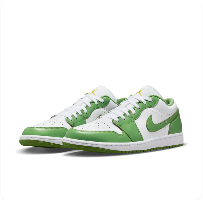 Air Jordan 1 Low White/Chlorophyll
