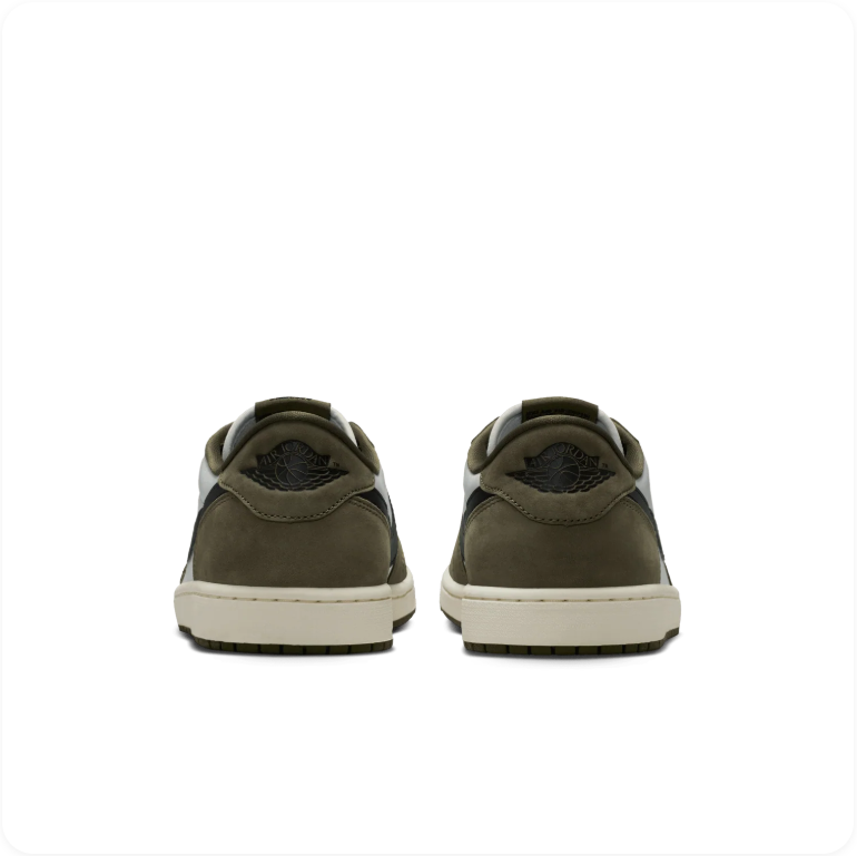 Air Jordan 1 Low OG White/Black/Medium Olive