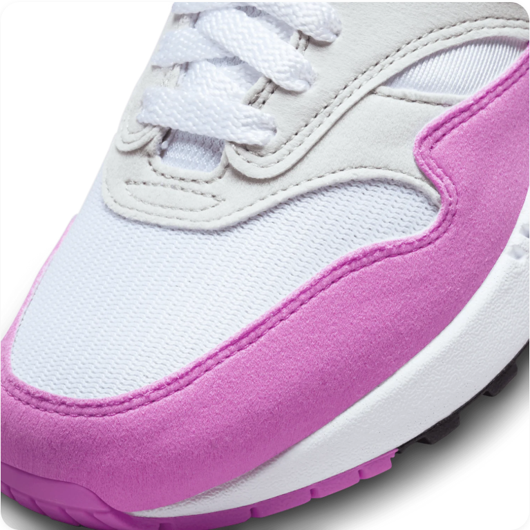 Nike Air Max 1 White/Fuchsia Dream