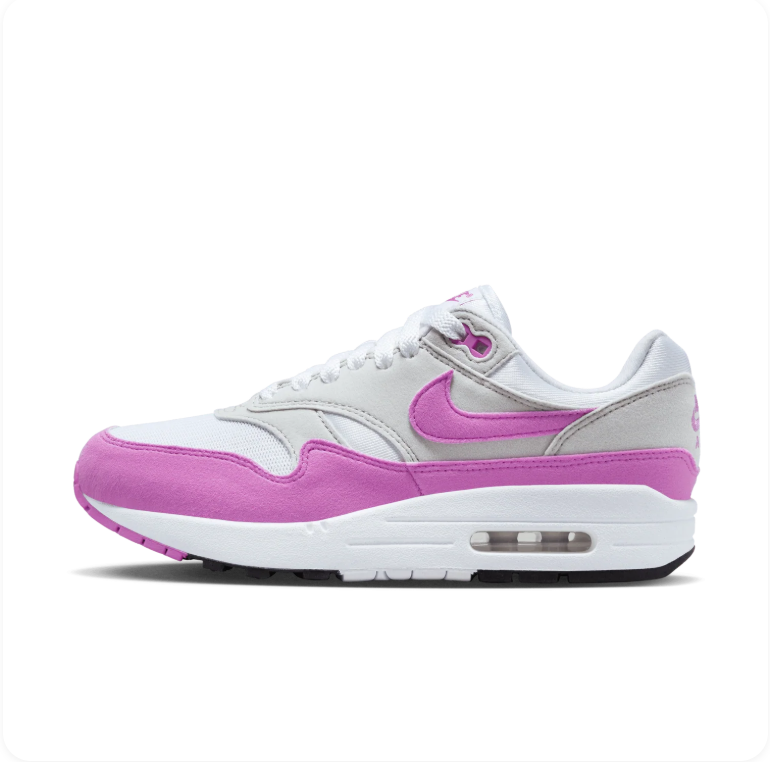 Nike Air Max 1 White/Fuchsia Dream