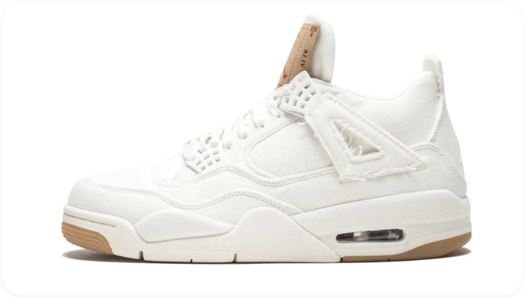 Levi's x Air Jordan 4 Retro White Denim