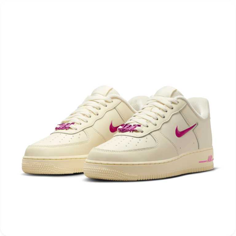 Nike Air Force 1 Low Coconut Milk/Fireberry