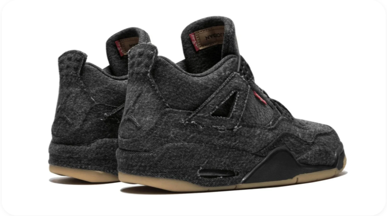 Levi's x Air Jordan 4 Retro Black Denim