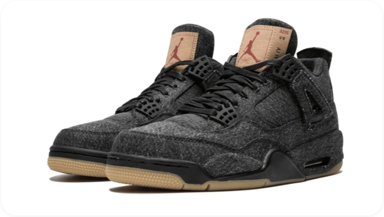 Levi's x Air Jordan 4 Retro Black Denim