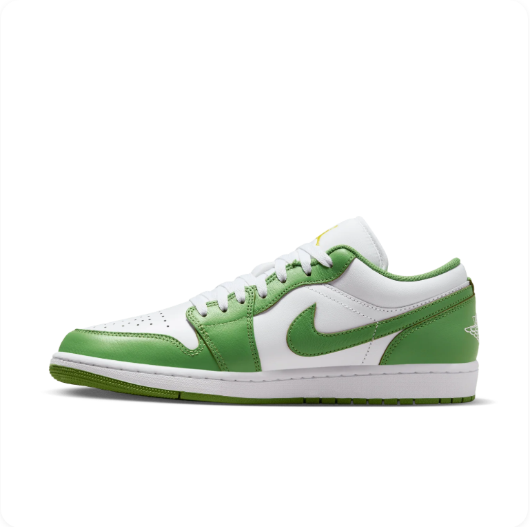 Air Jordan 1 Low White/Chlorophyll