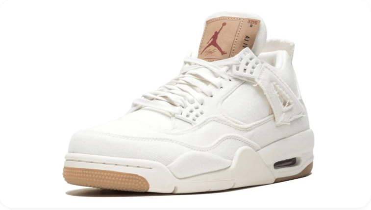 Levi's x Air Jordan 4 Retro White Denim