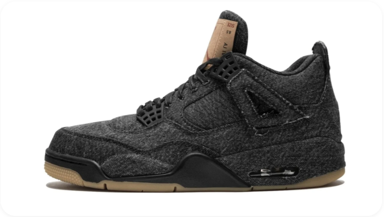 Levi's x Air Jordan 4 Retro Black Denim