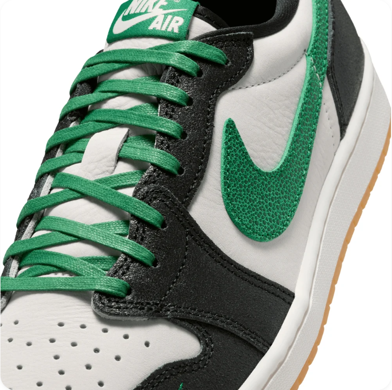 Air Jordan 1 Low OG Black/Celtics Green