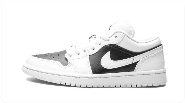 Air Jordan 1 Low White/Black/Light Smoke Grey