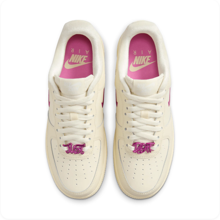 Nike Air Force 1 Low Coconut Milk/Fireberry