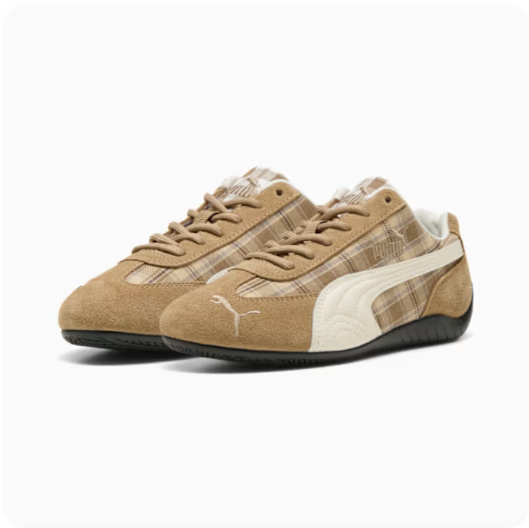 Puma Speedcat OG Tan Plaid/Cream