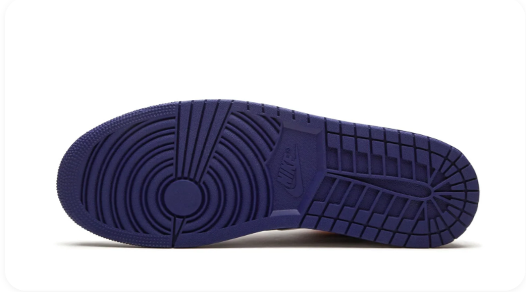 Air Jordan 1 Mid Royal Blue/Laser Orange
